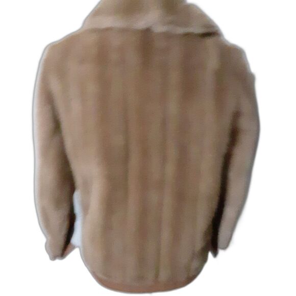 Vintage Tissavel Tocci faux fur bomber jacket size M France soft - Picture 7 of 9